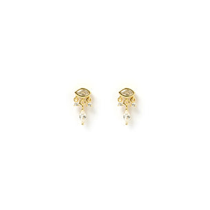 Louisa Gold Stud Earrings