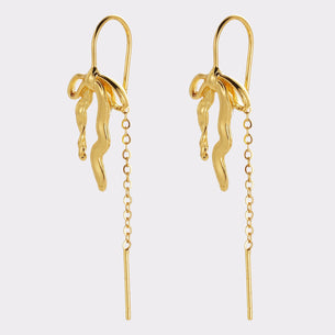 Lila Thread Earring - Gold
