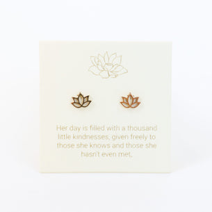 Inspiration Studs - Lotus/Gold