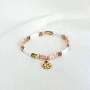 Lunamei Love Bracelet - Pink/White/Gold