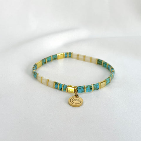 Love Bracelet - Turquoise/Tort/Gold