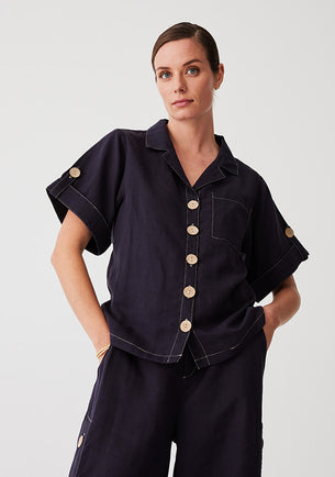 Ministry of style Brooke Shirt - French Navy