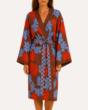 Meadow Print Robe
