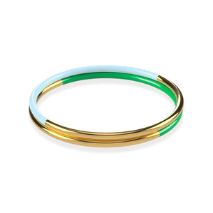 MEZZO BANGLE SET - GREEN/BLUE