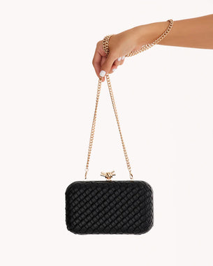 BILLINI Neveah Woven Clutch - BLACK