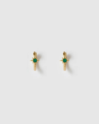 Nova Gold Huggies - Emerald