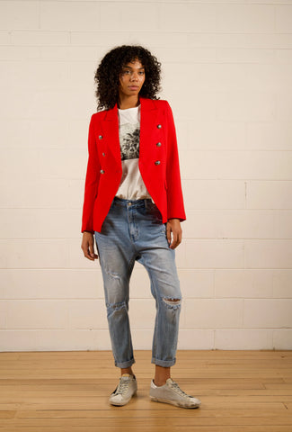Carrie Tailored Blazer - Red