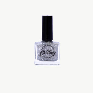 Oh Flossy Nail Polish - Silver Glitter