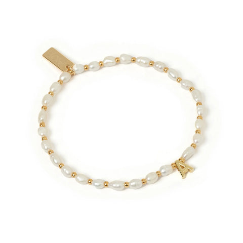 Initial 'C' Pearl Bracelet