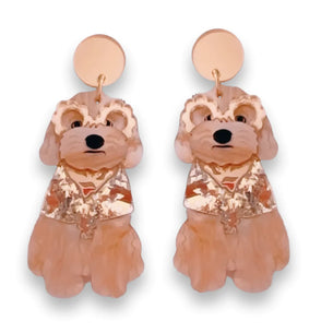 Cavoodle Dangles Earrings Bling Hound