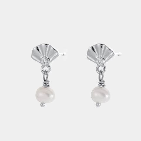Paloma Pearl Drop  - Silver