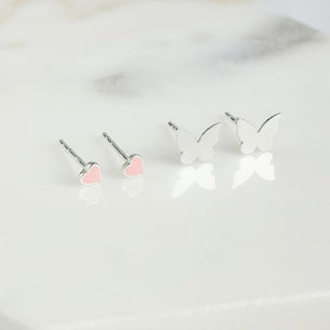 Mini Heart Stud Set