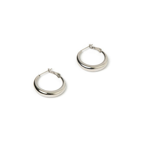 Riley Hoops - Silver Small