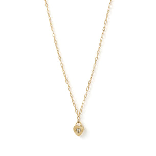Ruby Heart Necklace - Stone
