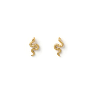 Serpent Gold Studs