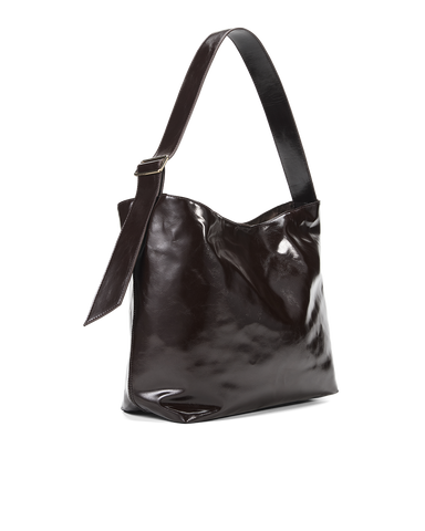 SISA SHOULDER BAG - CHOCOLATE CRINKLE