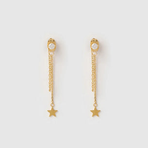 Starla Chain Gold Earrings