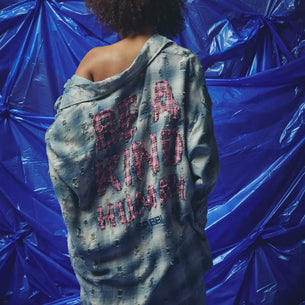 Be a kind human Sabbi shirt blue