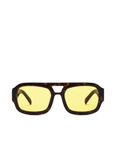 THE SUKI - YELLOW/DARK HAVANA TORT