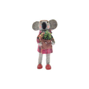 Tartan Koala Standing Decoration