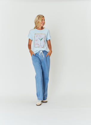 Jade Relaxed Tee - Martini
