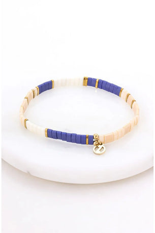 Tile Bracelet - Pacific/Gold