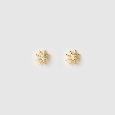 Zadie Flat Back Earrings - Gold