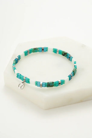 Tile Bracelet - Aqua