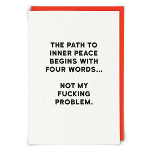 Inner peace Greetings Card