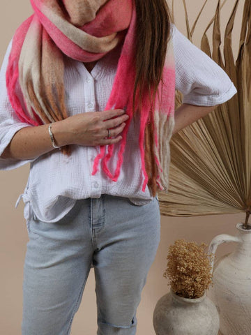 Fluffy Oversized Scarf - Alaska - Babydoll