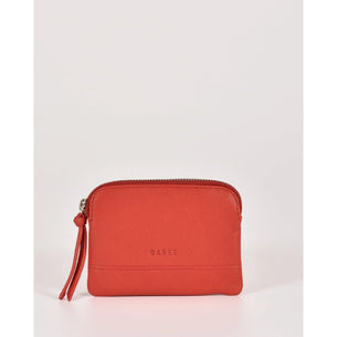Gabee Amara Leather Pouch - Coral