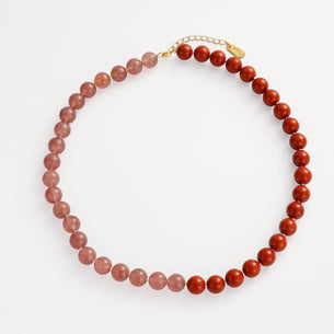 Amelia Beaded Necklace - Rouge