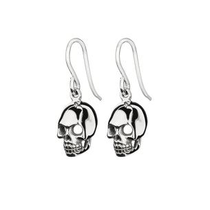 itutu Mini Skull Hoops - Sterling Silver (6mm)