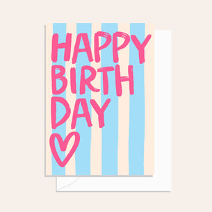 Brushy Birthday Blue