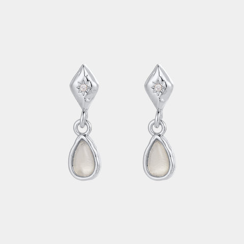 Clea Drop Earring - Silver