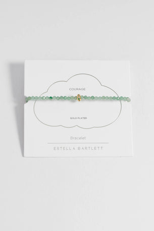 Courage Aventurine Bracelet - Gold Plated