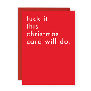 THIS CHRISTMAS CARD WILL DO