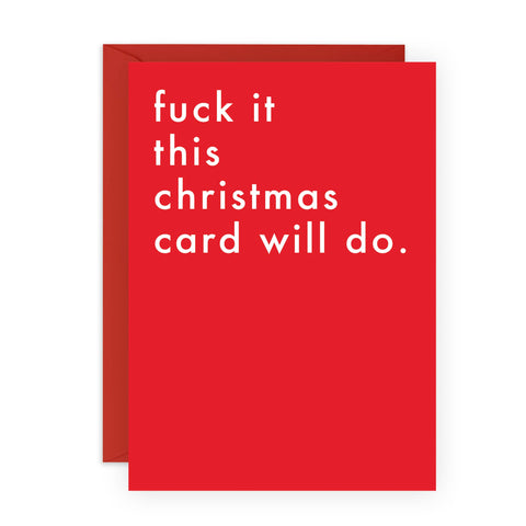 THIS CHRISTMAS CARD WILL DO