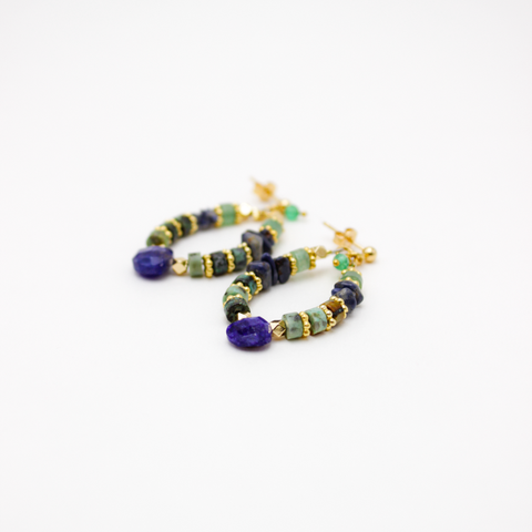 Heishi Earrings - CORALIE