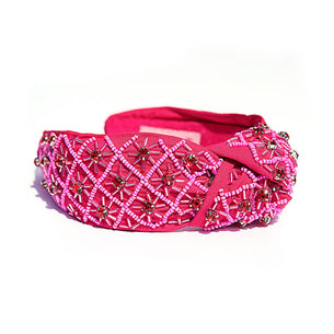 Hot Pink Diamante Headband