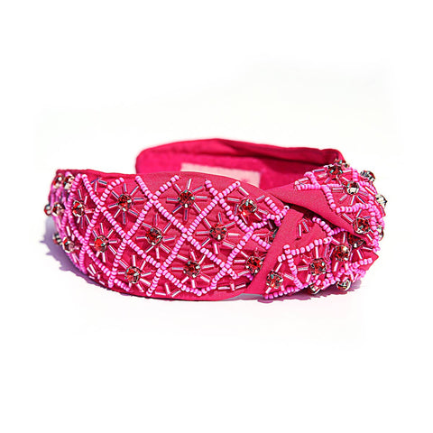 Hot Pink Diamante Headband