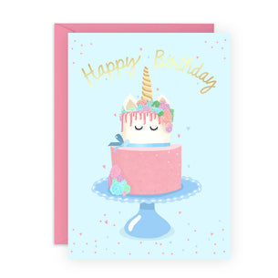 UNICORN CAKE HAPPY BIRTHDAY