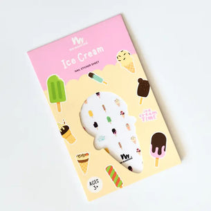 No Nasties Kids Ice Cream Nail Stickers
