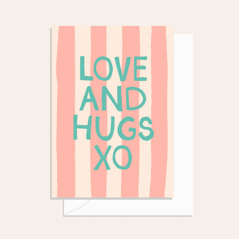 Love and Hugs Beach Club Stripe