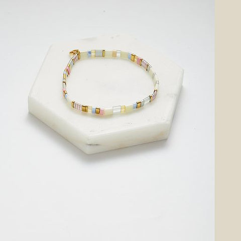 Tile Bracelet - Blush