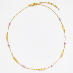 Rosie Necklace - Pink / Gold