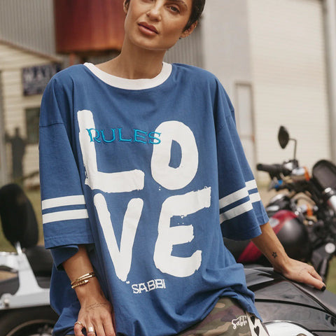 THE LOVE REVOLUTION TEE - BLUE