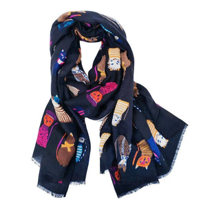Cappy Cats Cotton Scarf