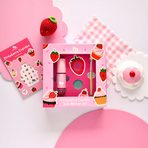 Natural Make up Kit -  Strawberry Cupcake