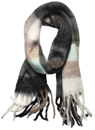 Fluffy Oversized Scarf - Black